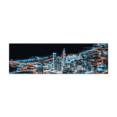 Aerial Photography Of Lighted High Rise Buildings Sticker Bumper (10 Pack) by Modalart