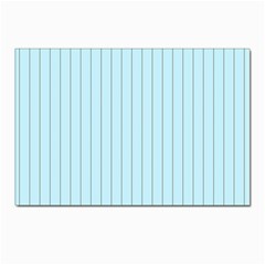 Stripes Striped Turquoise Postcards 5  X 7  (pkg Of 10) by Amaryn4rt