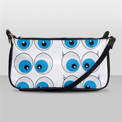 Eyes Comic Cartoon Fun Funny Toon Shoulder Clutch Bag by Ndabl3x