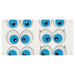 Eyes Comic Cartoon Fun Funny Toon Banner And Sign 4  X 2  by Ndabl3x