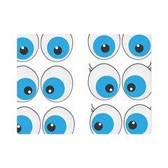 Eyes Comic Cartoon Fun Funny Toon Premium Plush Fleece Blanket (mini) by Ndabl3x