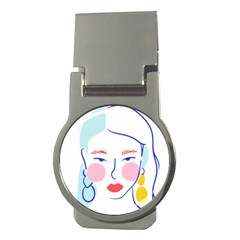 Art Womens Lovers Money Clips (round)  by Ndabl3x