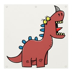 Dinosaur Dragon Drawing Cute Banner And Sign 4  X 4  by Ndabl3x