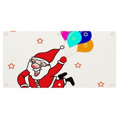 Nicholas Santa Claus Balloons Stars Banner And Sign 4  X 2  by Ndabl3x