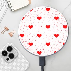 Hearts Romantic Love Valentines Wireless Fast Charger(white) by Ndabl3x