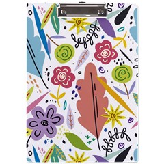 Flowers Spring Background Wallpaper A4 Acrylic Clipboard by Grandong