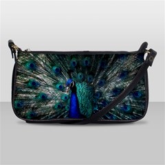 Blue And Green Peacock Shoulder Clutch Bag by Sarkoni