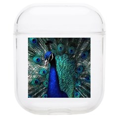 Blue And Green Peacock Soft Tpu Airpods 1/2 Case by Sarkoni