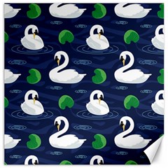 Swan-pattern-elegant-design Canvas 20  X 20  by Proyonanggan