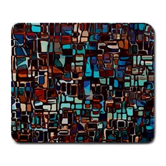 Stained Glass Mosaic Abstract Large Mousepad by Sarkoni