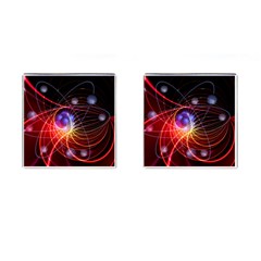 Physics Quantum Physics Particles Cufflinks (square) by Sarkoni