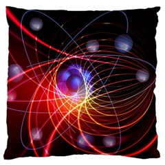 Physics Quantum Physics Particles Large Cushion Case (one Side) by Sarkoni