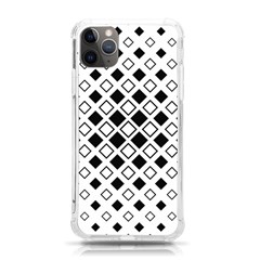 Square Diagonal Pattern Monochrome Iphone 11 Pro Max 6 5 Inch Tpu Uv Print Case by Apen