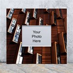 Abstract Architecture Building Business White Wall Photo Frame 5  x 7  Front