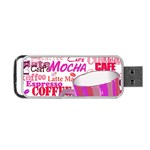 Coffee Cup Lettering Coffee Cup Portable USB Flash (Two Sides) Front