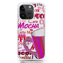 Coffee Cup Lettering Coffee Cup Iphone 14 Pro Tpu Uv Print Case by Amaryn4rt