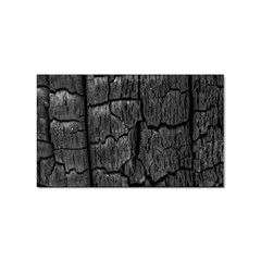 Coal Charred Tree Pore Black Sticker (rectangular) by Amaryn4rt