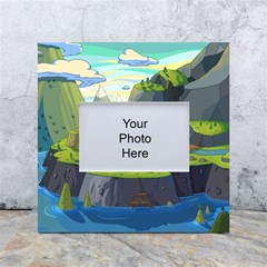 Cartoon Network Mountains Landscapes Seas Illustrations Adventure Time Rivers White Box Photo Frame 4  X 6  by Sarkoni