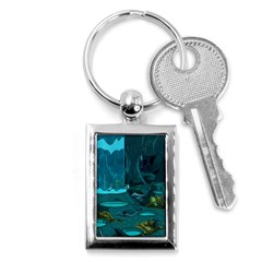 Waterfalls Wallpaper Adventure Time Key Chain (rectangle) by Sarkoni