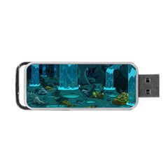 Waterfalls Wallpaper Adventure Time Portable Usb Flash (one Side) by Sarkoni