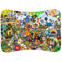 Cartoon Characters Tv Show  Adventure Time Multi Colored Velour Seat Head Rest Cushion by Sarkoni