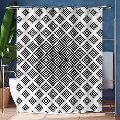 Background Pattern Halftone Shower Curtain 60  X 72  (medium)  by Pakjumat