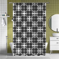 Pattern Vector Halftone Wallpaper Shower Curtain 48  X 72  (small)  by Pakjumat