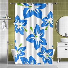 Hibiscus Wallpaper Flowers Floral Shower Curtain 48  X 72  (small)  by Pakjumat