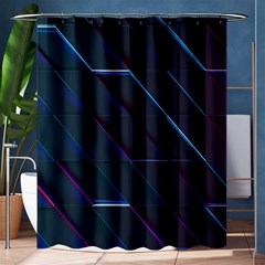 Glass Scifi Violet Ultraviolet Shower Curtain 60  X 72  (medium)  by Pakjumat