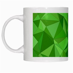 Mosaic Tile Geometrical Abstract White Mug by Pakjumat