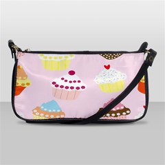 Cupcakes Wallpaper Paper Background Shoulder Clutch Bag by Apen