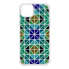 Mosaic Triangle Symmetry Iphone 14 Plus Tpu Uv Print Case by Apen