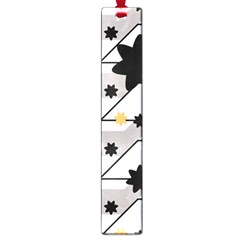 Flower Shape Abstract Pattern Large Book Marks by Modalart