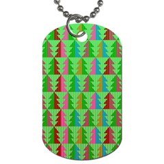 Christmas Background Paper Dog Tag (one Side) by Modalart