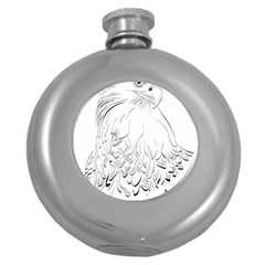 Eagle Birds Of Prey Raptor Round Hip Flask (5 Oz) by Modalart