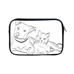 Dog Cat Domestic Animal Silhouette Apple Ipad Mini Zipper Cases by Modalart