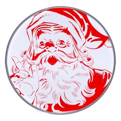 Santa Claus Red Christmas Wireless Fast Charger(white) by Modalart