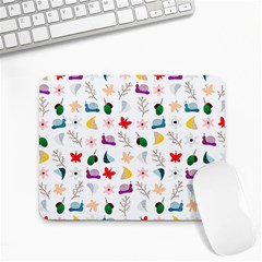 Snail Butterfly Pattern Seamless Small Mousepad by Bedest