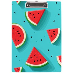 Watermelon Fruit Slice A4 Acrylic Clipboard by Bedest