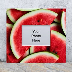 Watermelon Fruit Green Red White Wall Photo Frame 5  X 7  by Bedest