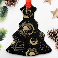 Star Colorful Christmas Abstract Christmas Tree Ornament (two Sides) by Ndabl3x