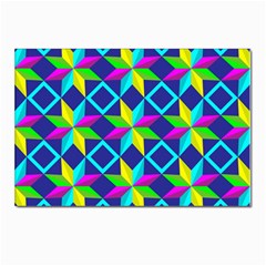 Pattern Star Abstract Background Postcard 4 x 6  (pkg Of 10) by Ravend