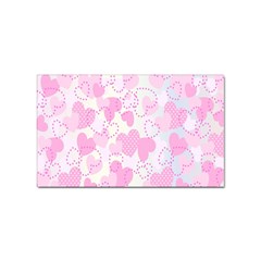 Valentine Background Hearts Bokeh Sticker Rectangular (100 Pack) by Ravend