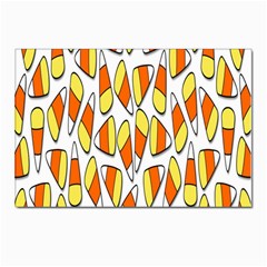 Candy Corn Halloween Candy Candies Postcards 5  X 7  (pkg Of 10) by Ravend