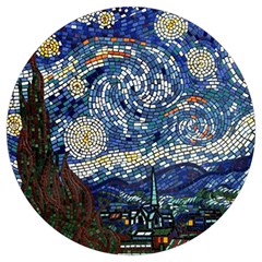 Mosaic Art Vincent Van Gogh Starry Night Round Trivet by Modalart