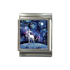 Unicorn Starry Night Print Van Gogh Italian Charm (13mm) by Modalart