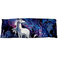 Unicorn Starry Night Print Van Gogh Body Pillow Case Dakimakura (two Sides) by Modalart