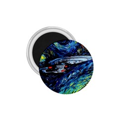 Star Ship Parody Art Starry Night 1 75  Magnets by Modalart