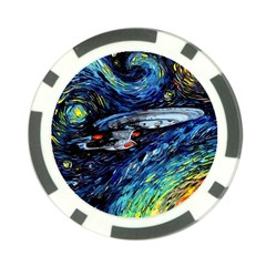 Star Ship Parody Art Starry Night Poker Chip Card Guard (10 Pack) by Modalart