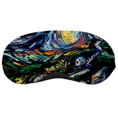 The Great Wall Nature Painting Starry Night Van Gogh Sleep Mask by Modalart